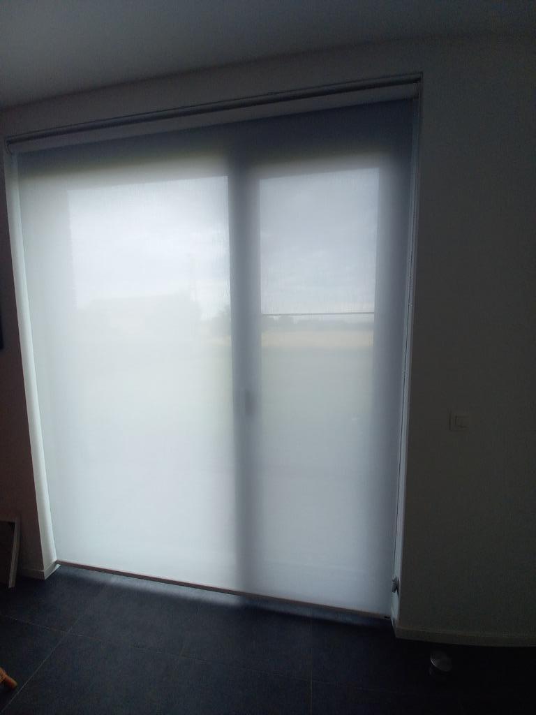 glasgordijn, rolgordijn Heytens, Ophalen, 100 tot 150 cm, 200 cm of meer, Wit
