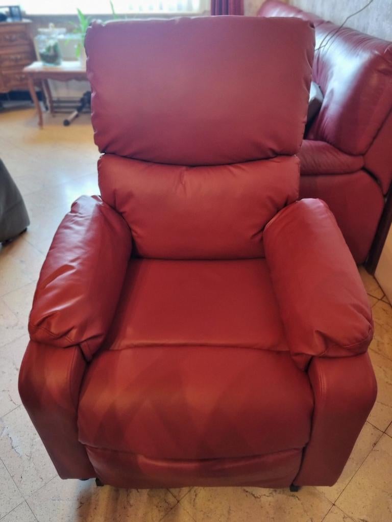 Elektrische verstelbare relax zetel. Nieuw, Huis en Inrichting, Ophalen, Nieuw, Leer, Comfortabel, kunstleer