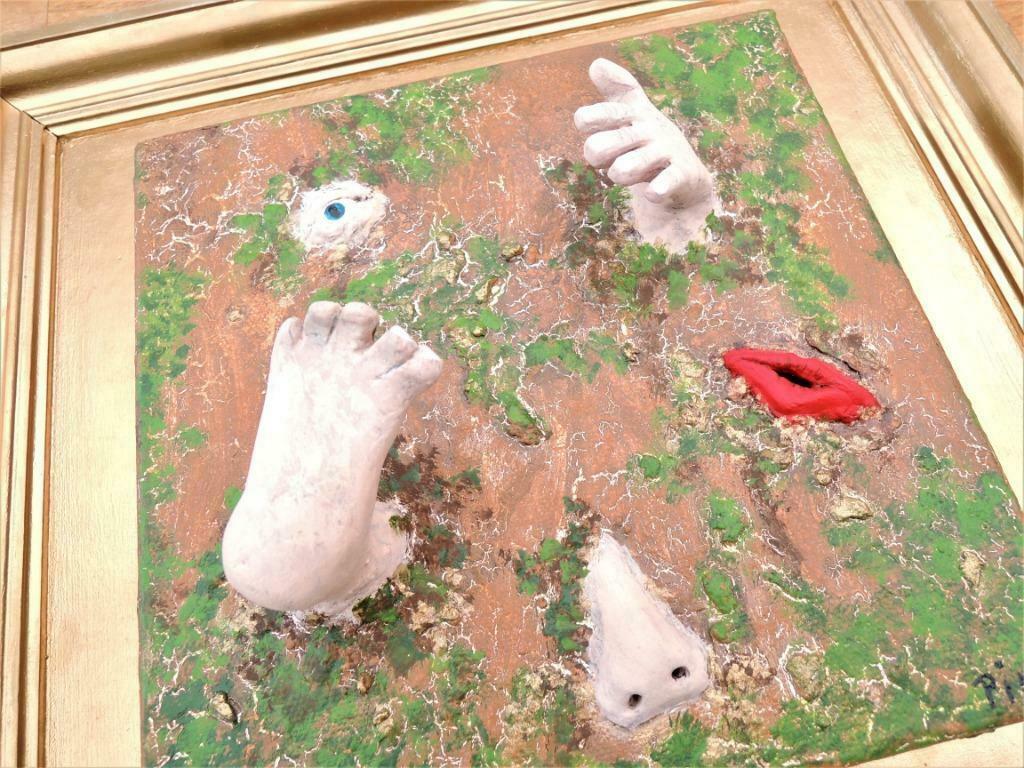 Tableaux en techniques mixtes, Antiek en Kunst, Curiosa en Brocante, Ophalen