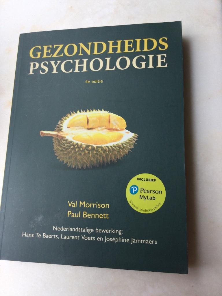 Gezondheidspsychologie, Boeken, Ophalen of Verzenden, Zo goed als nieuw, Hoger Onderwijs