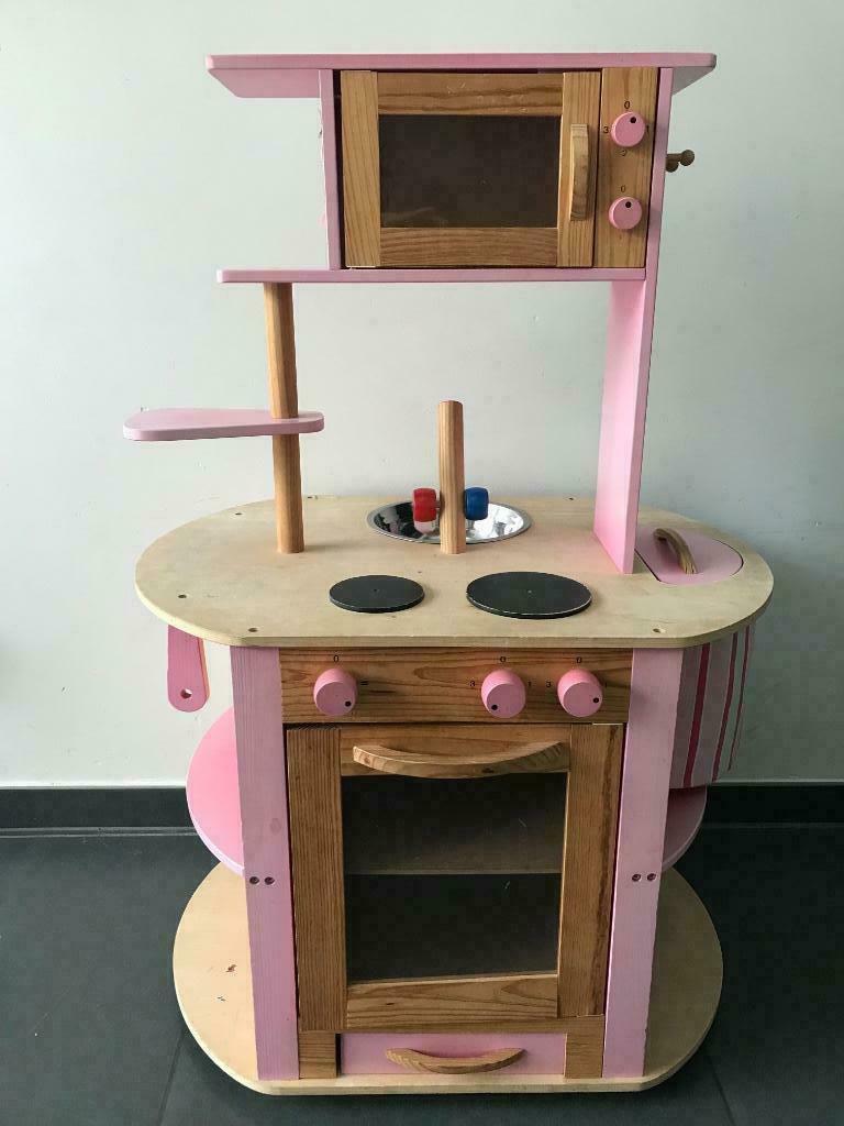 Keukentje en veel extra’s!, Kinderen en Baby's, Speelgoed | Houten speelgoed, Gebruikt, Meubelstuk of Keukentje, Ophalen