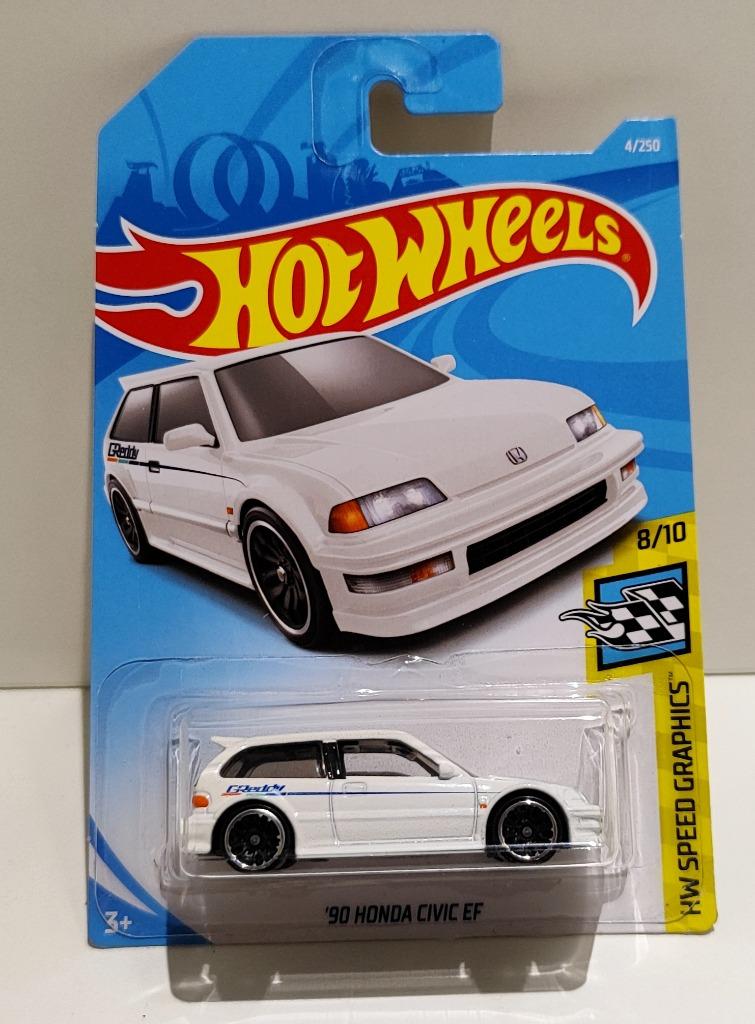 Hot Wheels '90 Honda Civic EF Wit GReddy (2017) Zeldzaam!, Enlèvement ou Envoi