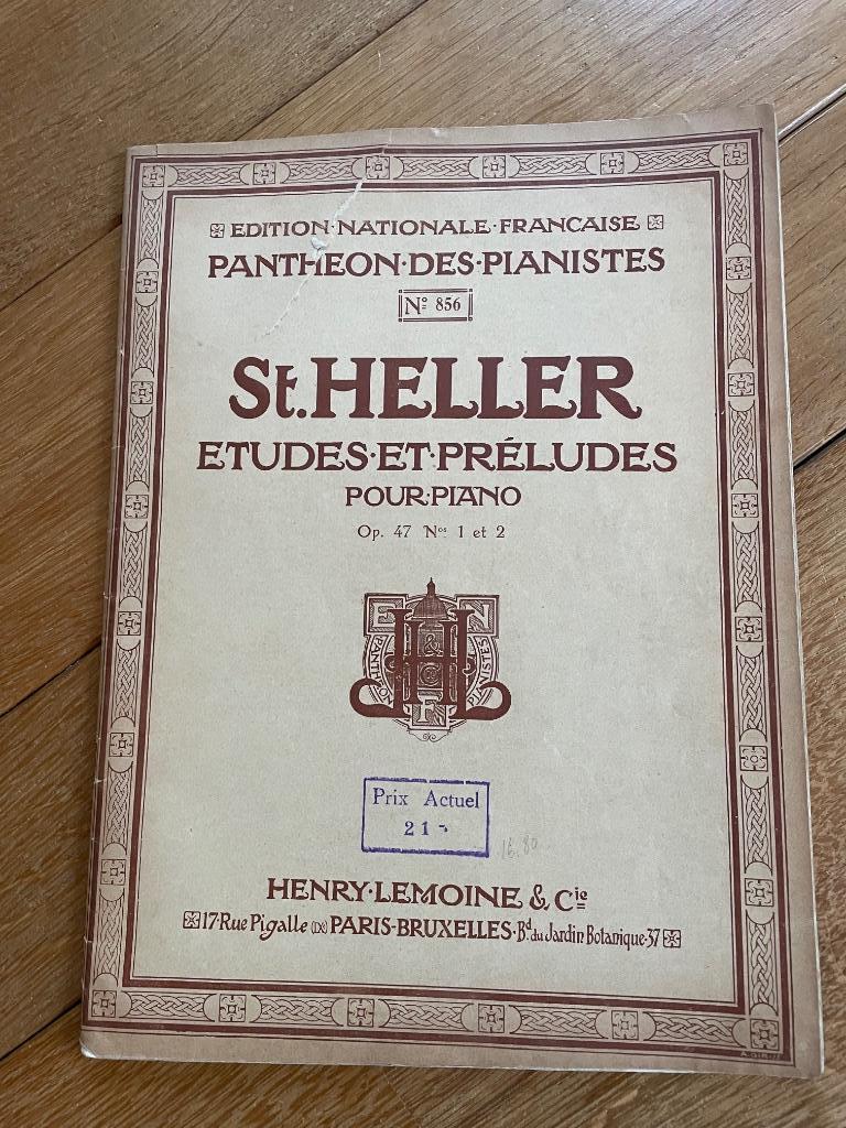 Muziekboek: St.Heller voor piano, Ophalen of Verzenden, Gebruikt, Klassiek, Piano