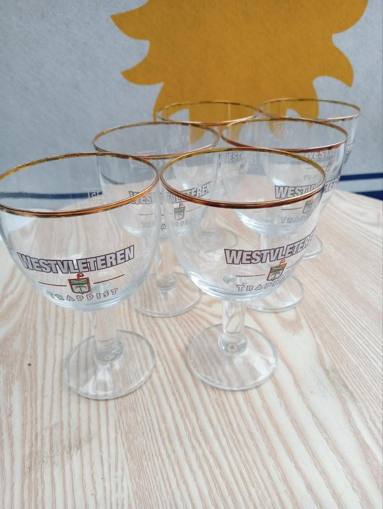 Trappist westvleteren 15 CL degustatie glazen, Ophalen of Verzenden, Zo goed als nieuw, Bierglas