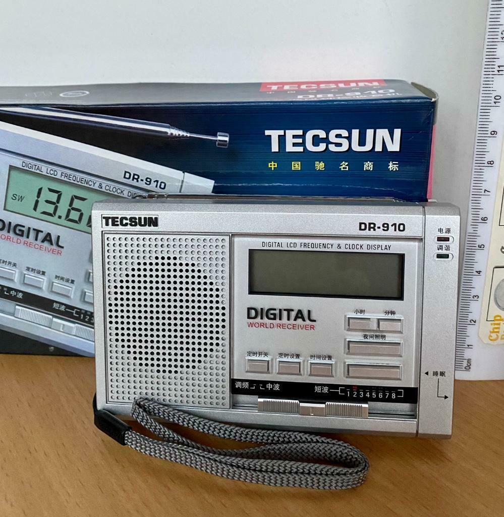 Radio wereldontvanger Tecsun DR-910, Audio, Tv en Foto, Ophalen of Verzenden, Nieuw, Wereldontvanger
