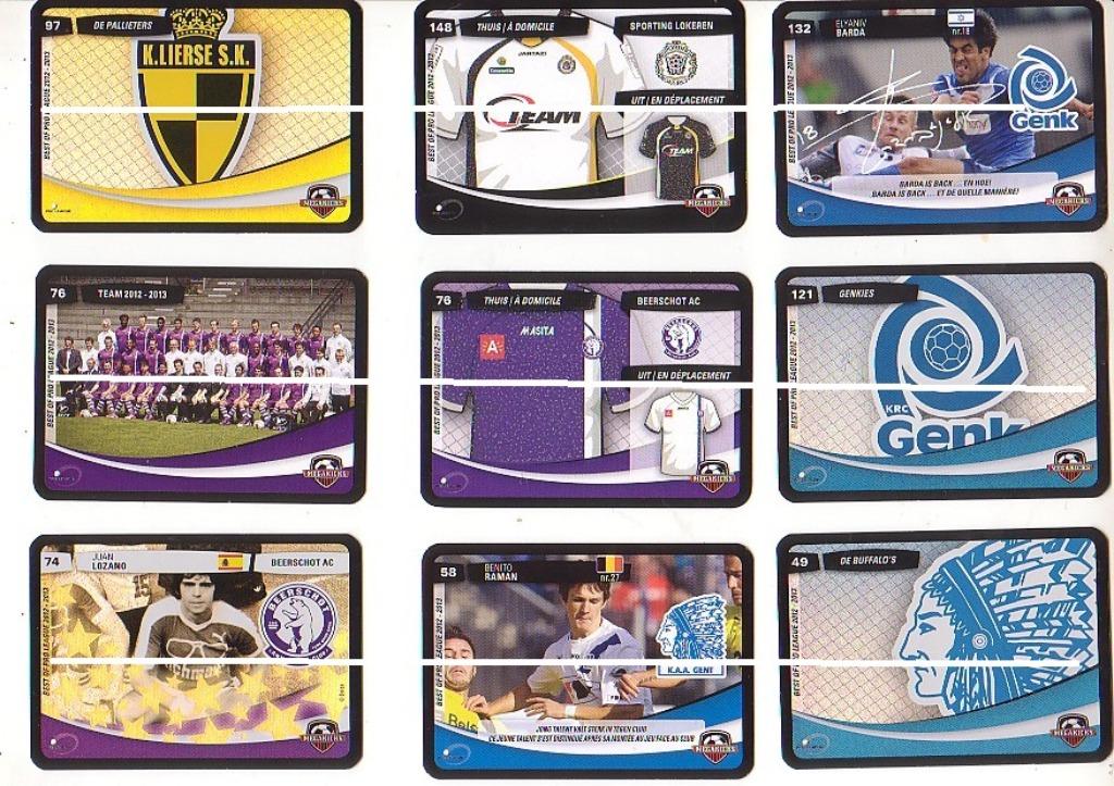 Megakicks / 2012 - 2013 / 276 kaarten, Verzamelen, Sportartikelen en Voetbal, Zo goed als nieuw, Spelerskaart, Verzenden