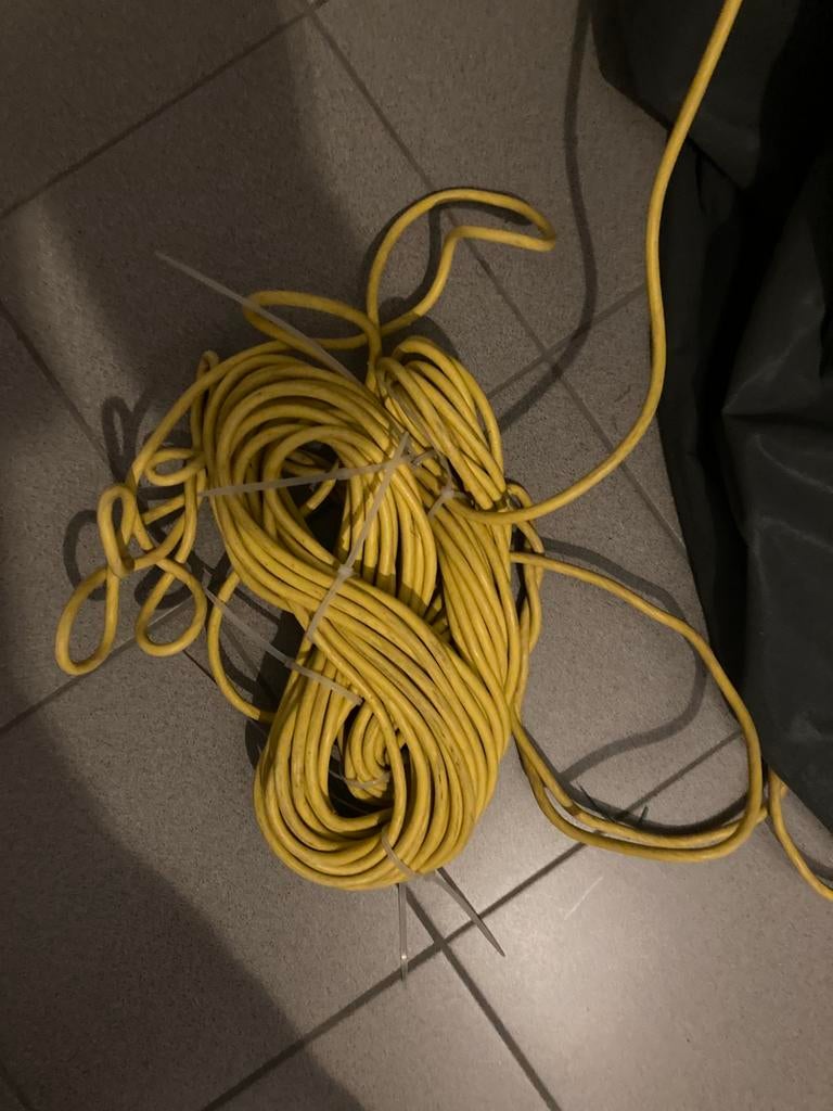 Harde verlengkabel 50m 3G 1,5mm, Ophalen, Gebruikt