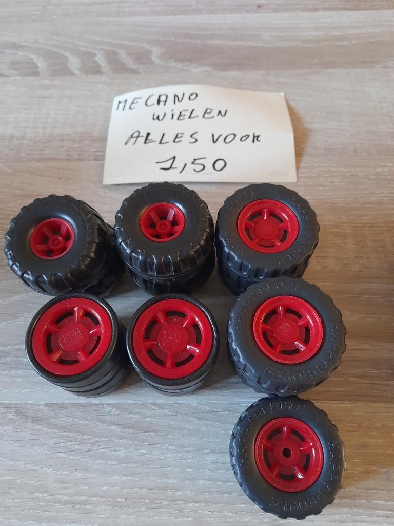Meccano wielen en andere + playmobil wielen, Ophalen of Verzenden, Zo goed als nieuw