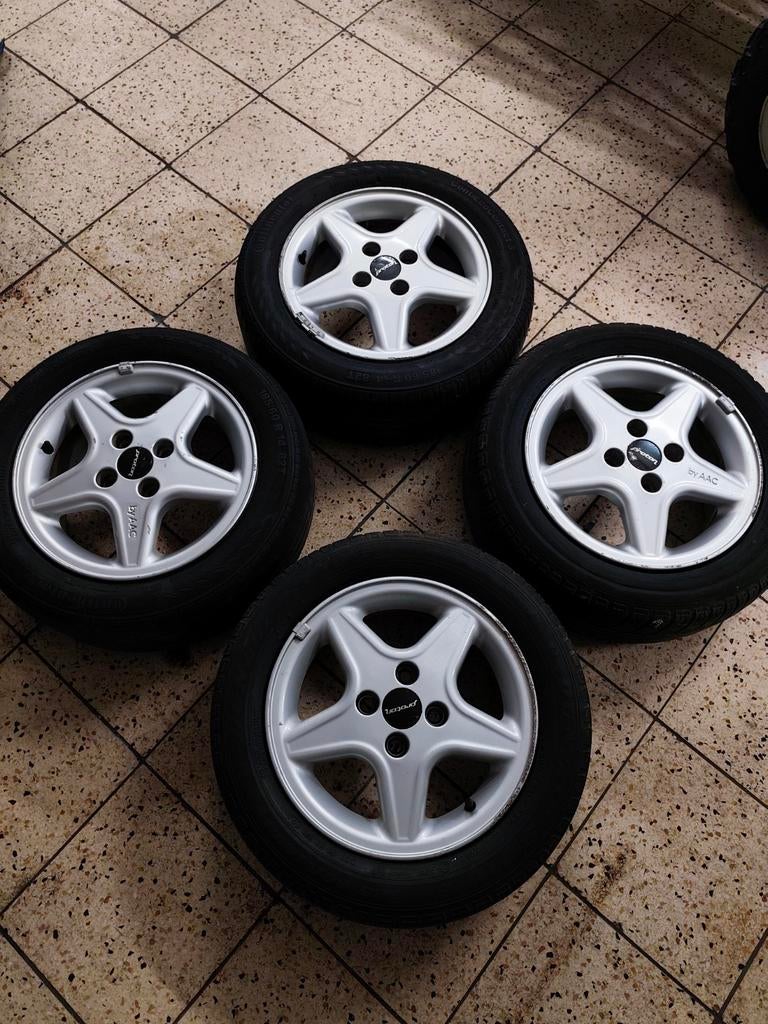 14'"inch  by aac /bbs licensed alu velgen, Auto-onderdelen, Banden en Velgen, Ophalen, 14 inch, Band(en)