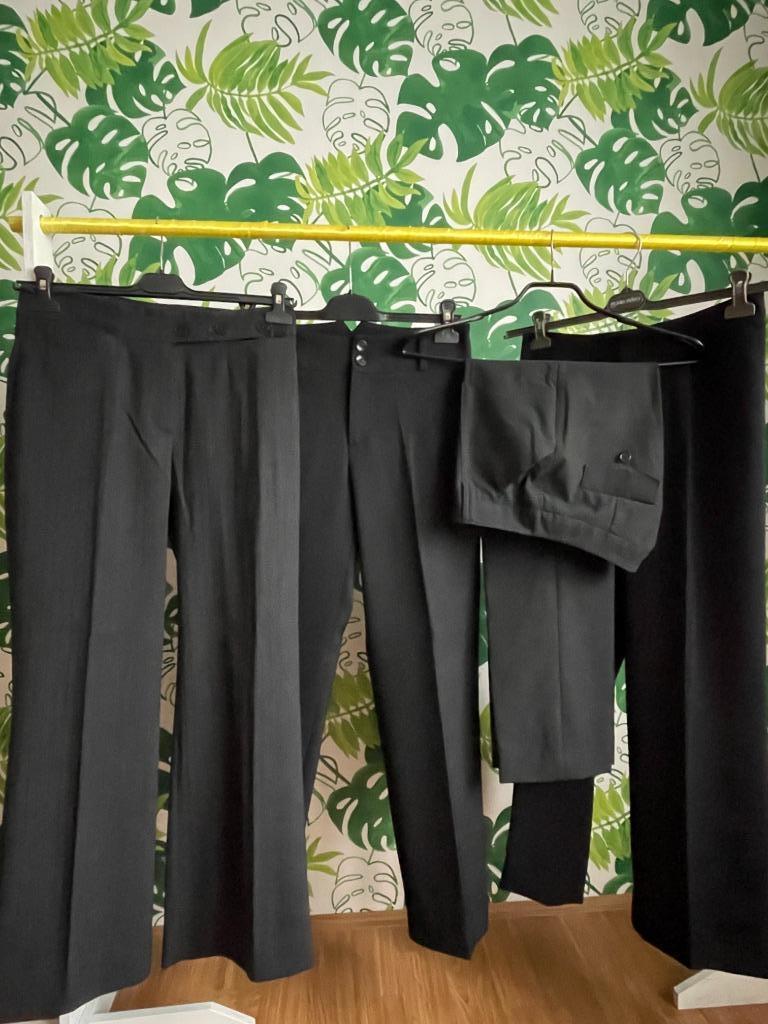 Nieuw 4 broeken zwart/grijs - Xandres - 38/40 GRATIS blazer, Neuf, Taille 38/40 (M), Longs, Xandres