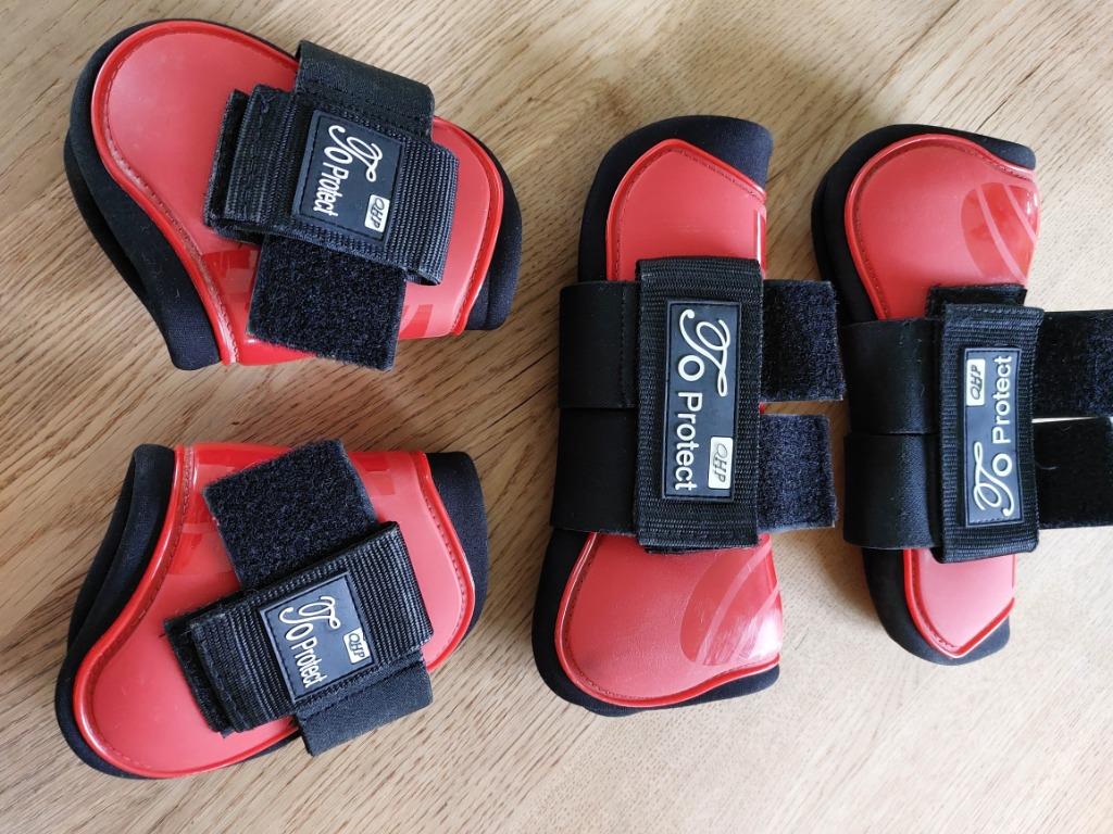Lot 4 sets pees- & kootbeschermers QHP en Lami-Cell, Dieren en Toebehoren, Ophalen, Gebruikt