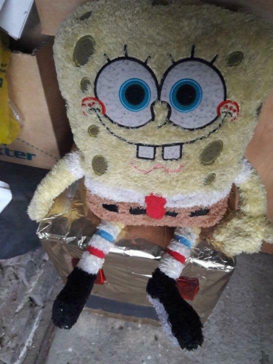 peluche bob l'éponge pour collection, Enlèvement ou Envoi, Utilisé