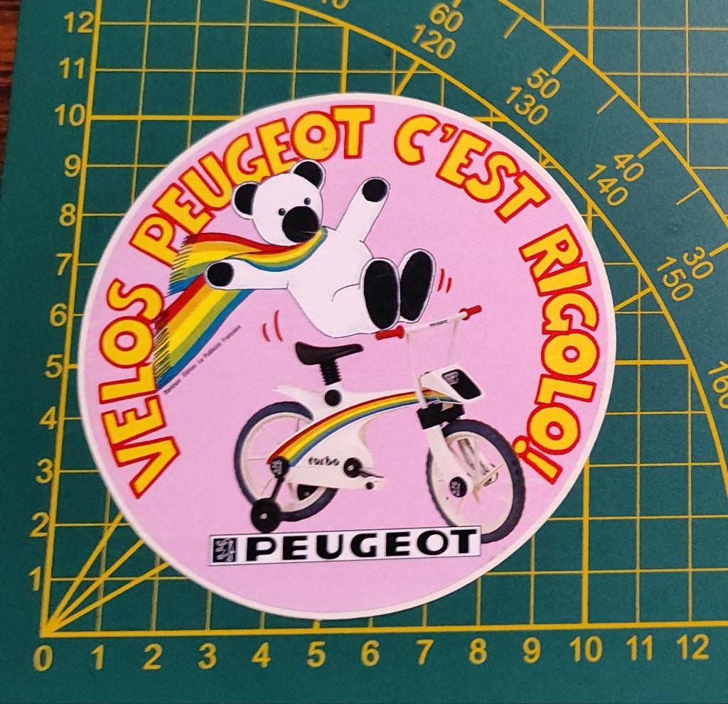 Sticker Fiets Peugeot Turbo jaren '80, Verzamelen, Ophalen of Verzenden