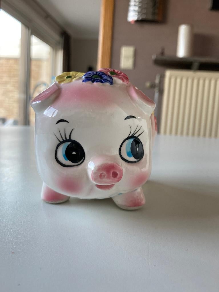 Grappig spaarvarkentje, Enlèvement ou Envoi, Comme neuf, Pierre, Poterie ou Céramique, Animal