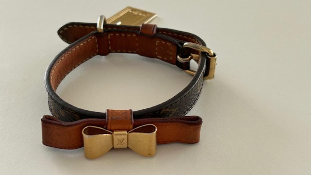 Louis-Vuitton kleine hondenhalsband, Dieren en Toebehoren, Ophalen of Verzenden, Gebruikt