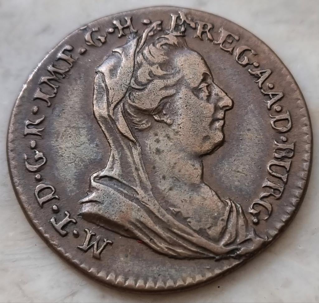Liard 1777 (Brussel) Maria Theresia, Postzegels en Munten, Munten | België, Ophalen of Verzenden, Losse munt