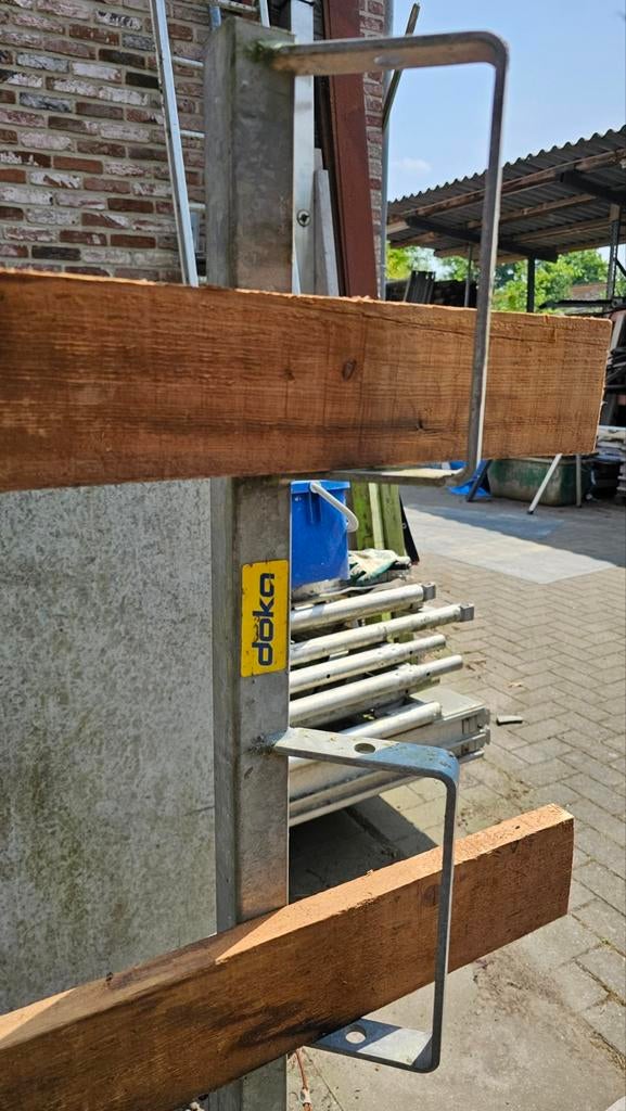 12 stuks OERSTERKE DOKA RUGLEUNING, prijs per stuk!, Doe-het-zelf en Bouw, Steigers, Gebruikt, Ophalen