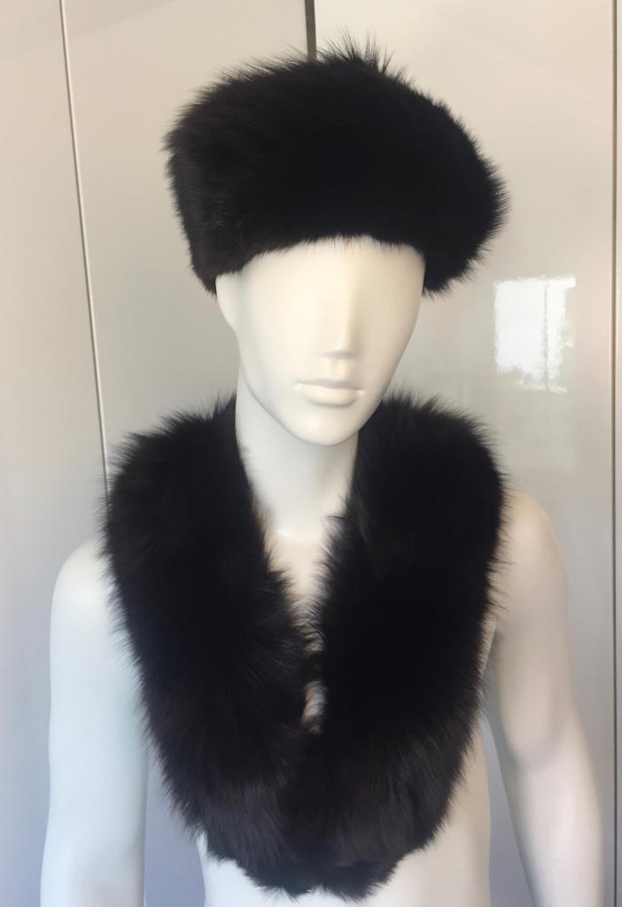 Natuurlijke vintage bontmuts en bontkraag, bontstola, Kleding | Dames, Ophalen of Verzenden, Gedragen, Muts