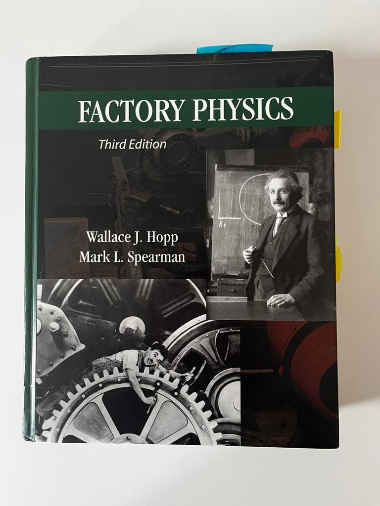 Factory physics - third edition, Boeken, Studieboeken en Cursussen, Ophalen of Verzenden, Gelezen