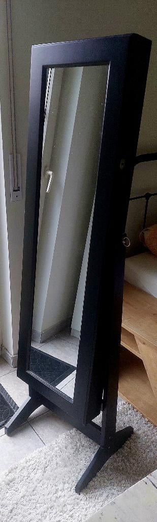 Juwelenkast (zwart), Huis en Inrichting, Woonaccessoires | Spiegels, Ophalen, Minder dan 50 cm, Gebruikt, 100 tot 150 cm