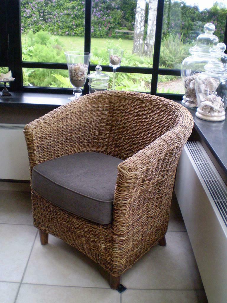 Lounge zetel Hemelaer inclusief dik kussen ( kleur Taupe ), Huis en Inrichting, Fauteuils, Ophalen, Zo goed als nieuw