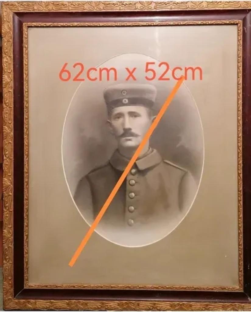 Cadre photo militaire Allemand WW1 landser, Envoi