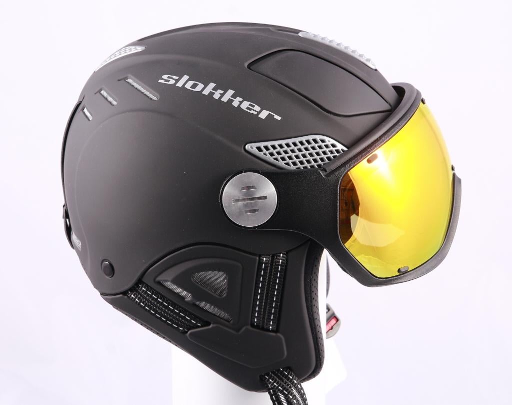Casque de ski snowboard 53 55 57 cm SLOKKER RAIDER PRO VISOR, Enlèvement ou Envoi, Utilisé, Ski, Carving