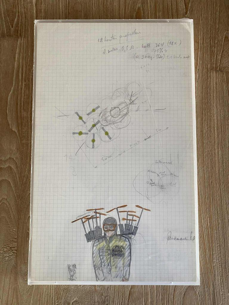 Panamerenko Pepto Bismo, Toymodel of Space in plexibox, Antiek en Kunst, Kunst | Litho's en Zeefdrukken, Ophalen of Verzenden