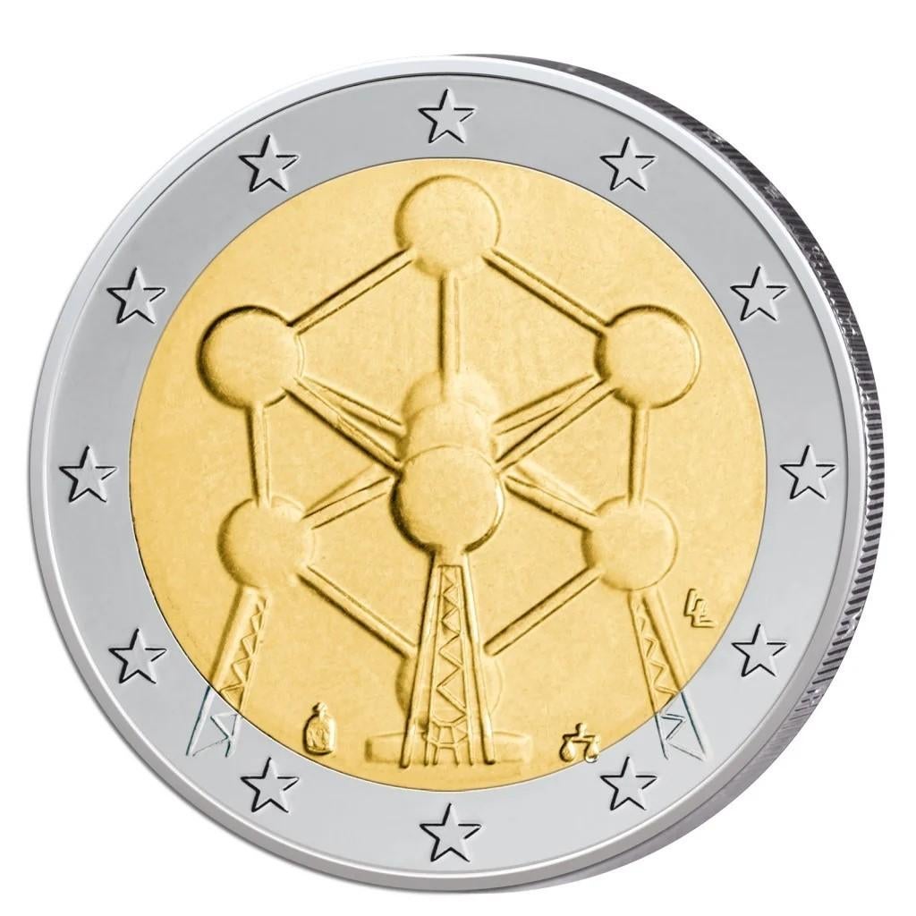 Pièce de 2€ avec atomium, Enlèvement ou Envoi, Autre, Monnaie en vrac