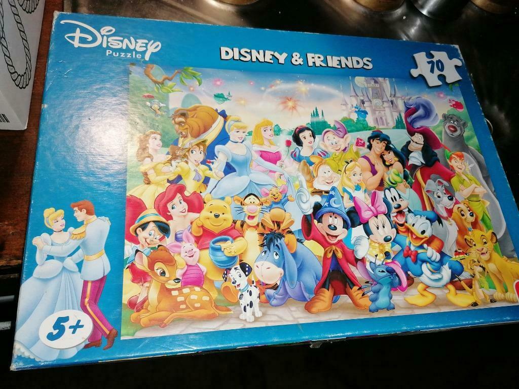 Disney puzzel 70 stuks, Verzenden, Gebruikt