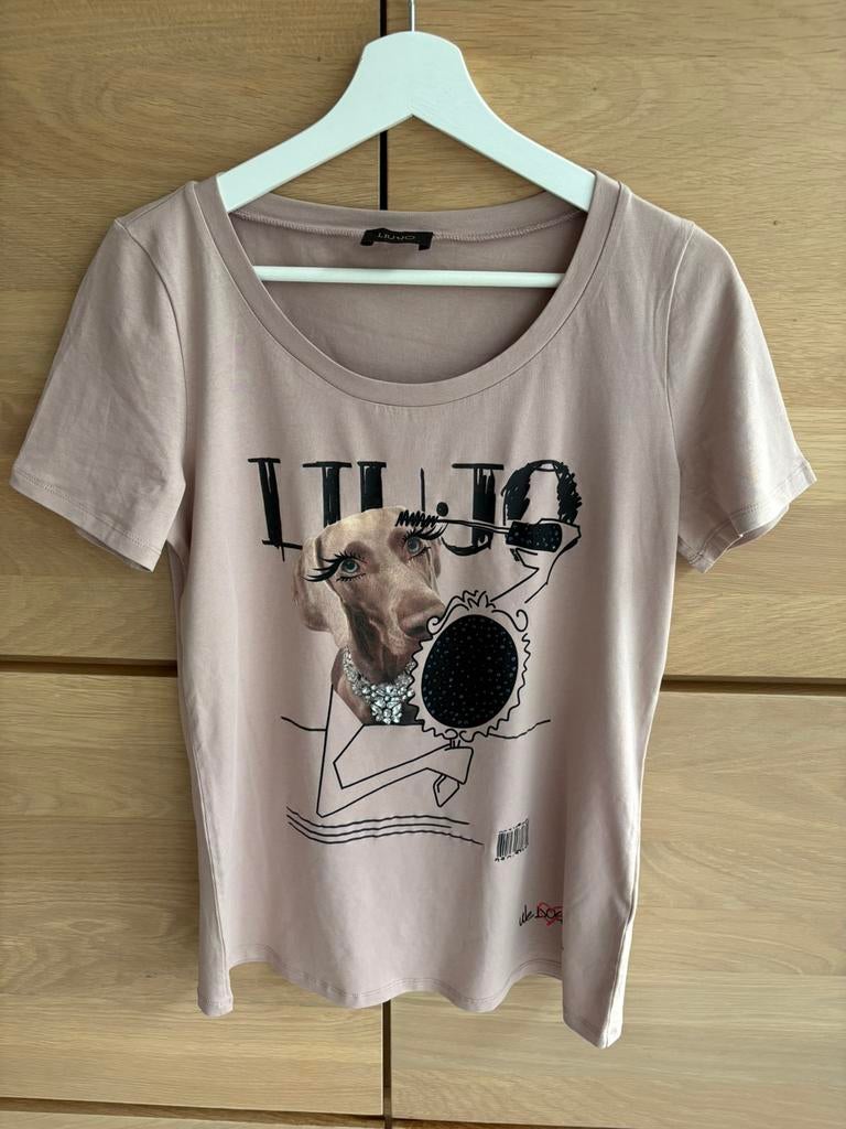 T-shirt LIU-JO, Kleding | Dames, Maat 38/40 (M), Liu Jo, Beige, Ophalen of Verzenden