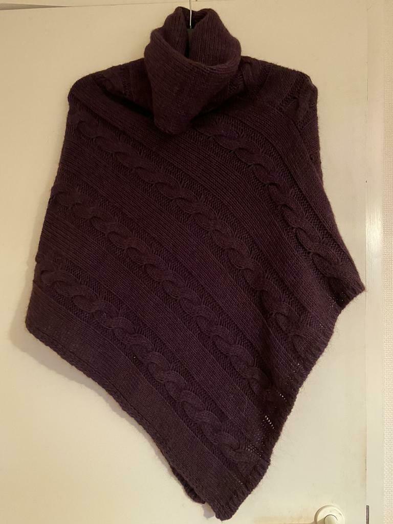 Donkerpaarse poncho, Kleding | Dames, Woman Soul, Ophalen of Verzenden, Nieuw, Paars