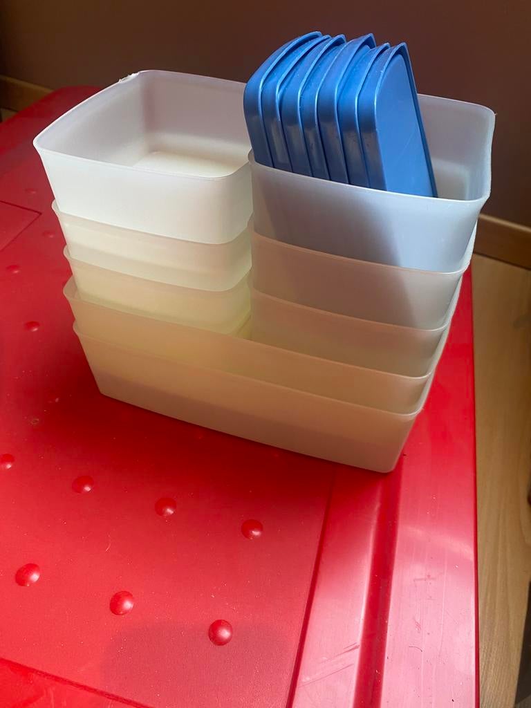 Tupperware bewaar/diepvriesdozen, Ophalen, Gebruikt, Blauw, Overige typen