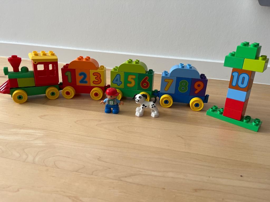 Duplo getallentrein 10558, Kinderen en Baby's, Ophalen, Gebruikt, Complete set, Duplo
