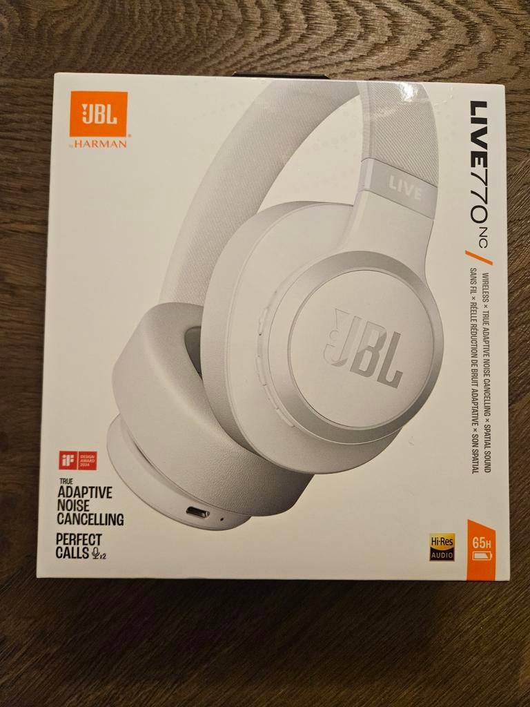 Nieuw JBL Draadloze Bluetooth hoofdtelefoon Live 770 NC, Ophalen, Bluetooth