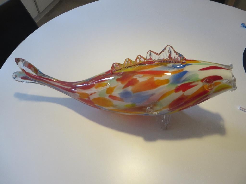Glazen vis van Muranoglas, Ophalen