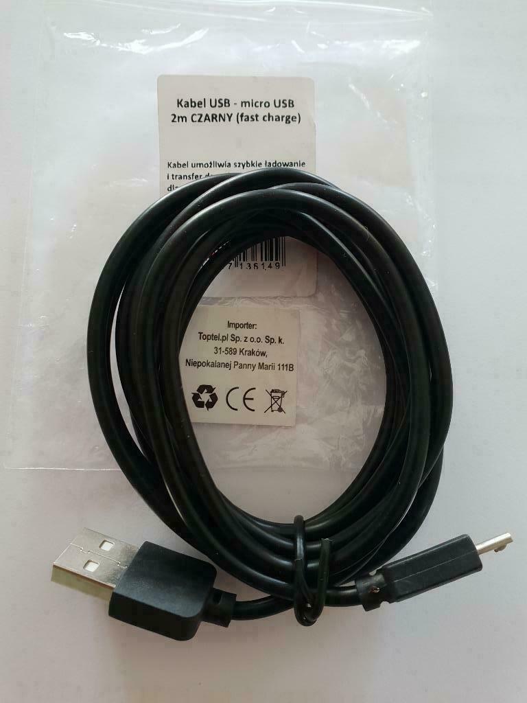 -Cable micro USB-2metres-Fast Charger-Neuf et emballé, Enlèvement ou Envoi, Neuf