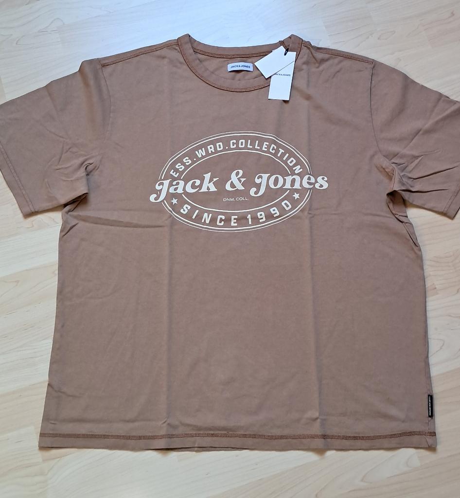 Nieuwe T-shrirt Jack & Jones maat XXL, Vêtements | Hommes, T-shirts, Neuf, Enlèvement ou Envoi, Jack&Jones, Brun