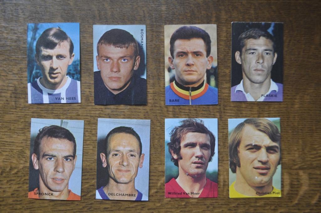 VICTORIA 8 PRENTJES VOETBALSPELERS, Ophalen of Verzenden, Gebruikt, Meerdere plaatjes