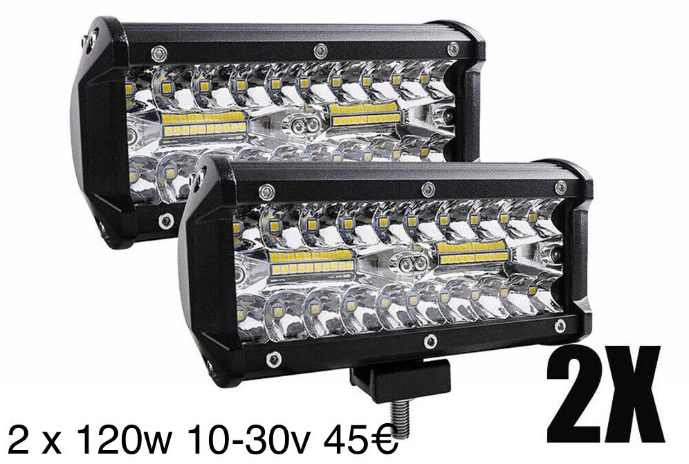 2 stuks led stralers 120w nieuw!, Auto diversen, Ophalen of Verzenden