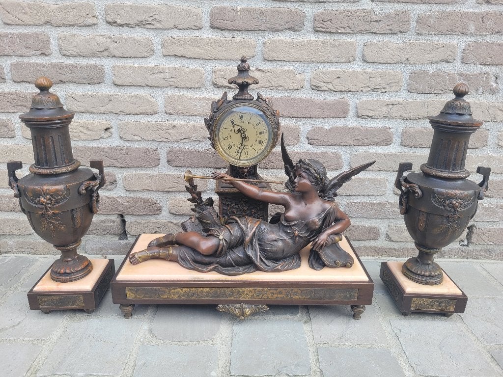 decoratie klok, Antiek en Kunst, Antiek | Brons en Koper, Ophalen