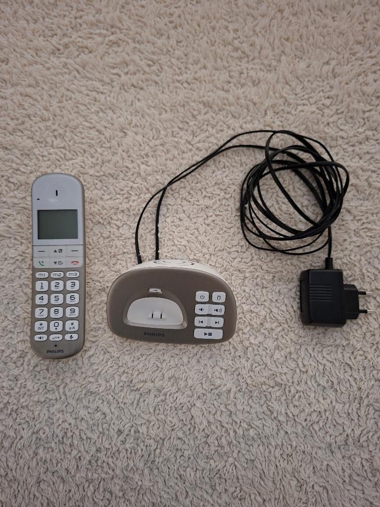 PHILIPS XL495 Draadloze vaste telefoon., Télécoms, Téléphones fixes | Combinés & sans fil, Enlèvement ou Envoi