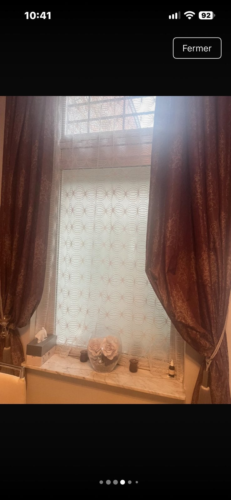 Rideaux HEYTENS Sur Mesure Baroque – 2m x 2m83 + Cadeau, Ophalen of Verzenden, Zo goed als nieuw, Gordijn