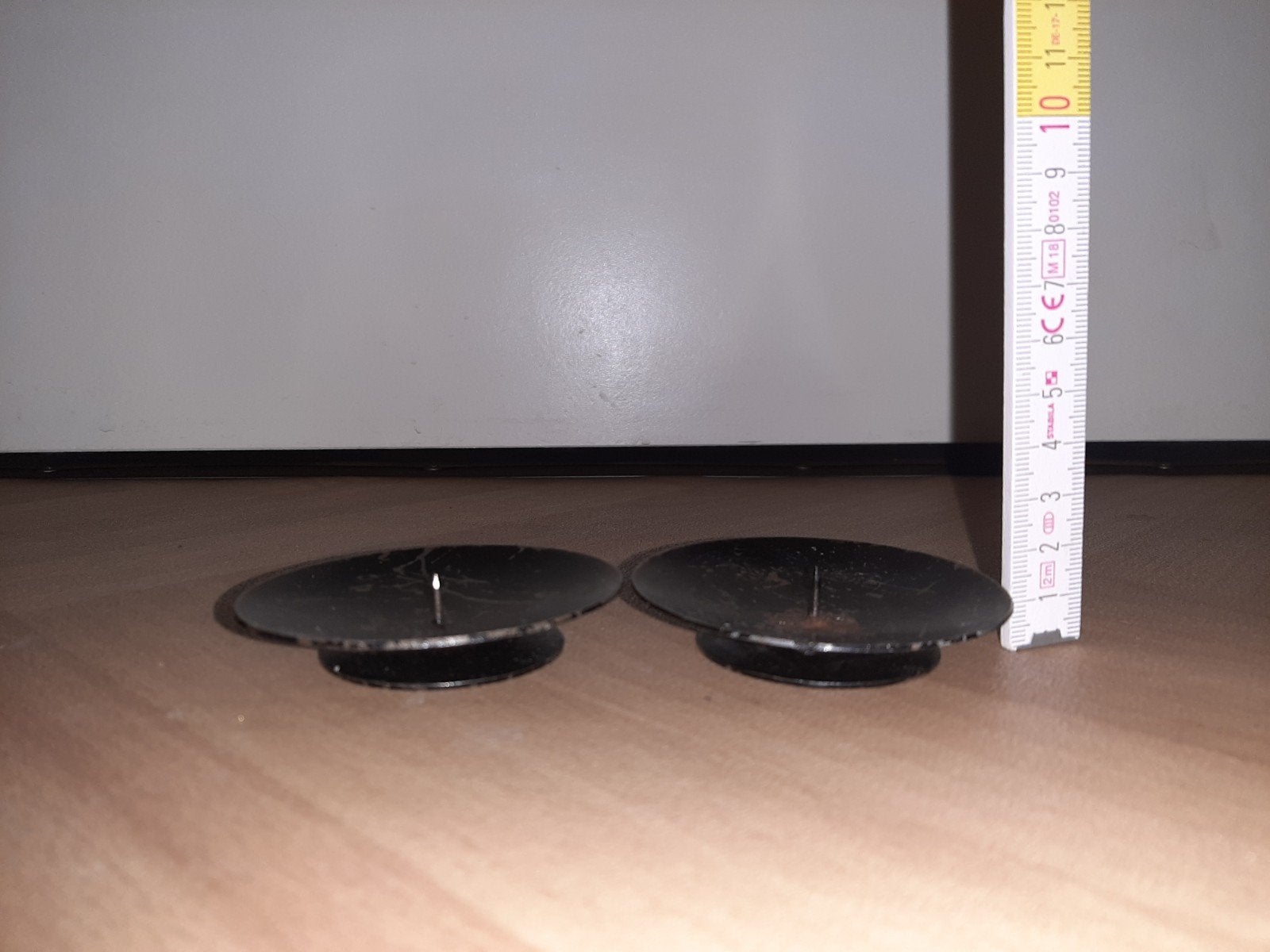 2 metalen kaarshouders, Ophalen of Verzenden, Gebruikt, Zwart, Metaal