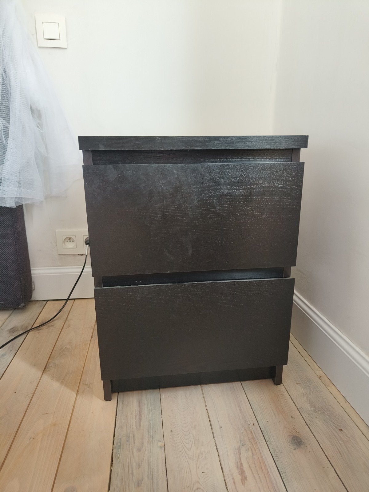 Nachtkast 2x, Huis en Inrichting, Ophalen, 55 tot 70 cm, Zo goed als nieuw, 45 tot 65 cm