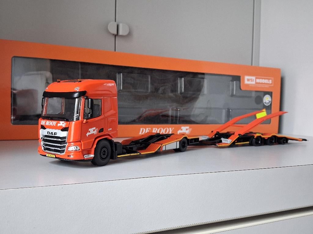 De Rooy DAF WSI trucktransporter, Hobby en Vrije tijd, Ophalen of Verzenden, Nieuw, Bus of Vrachtwagen, Wsi