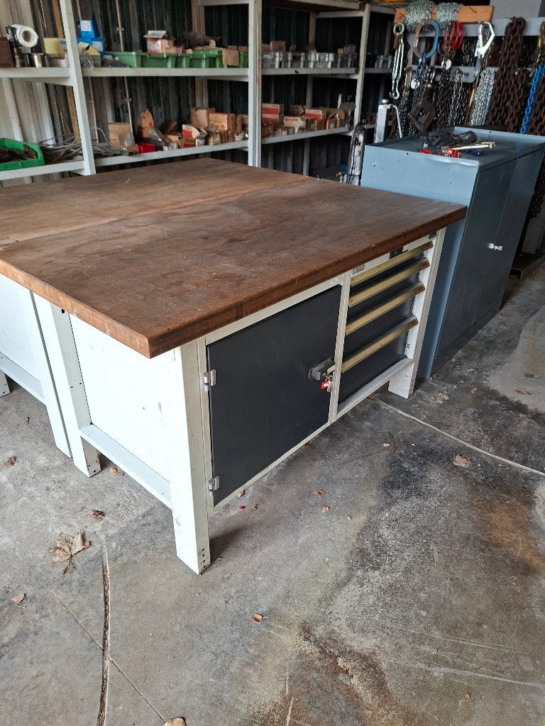 werkbank garant 1,50 m op 75 cm, Doe-het-zelf en Bouw, Werkbanken, Ophalen, Gebruikt, 120 tot 170 cm