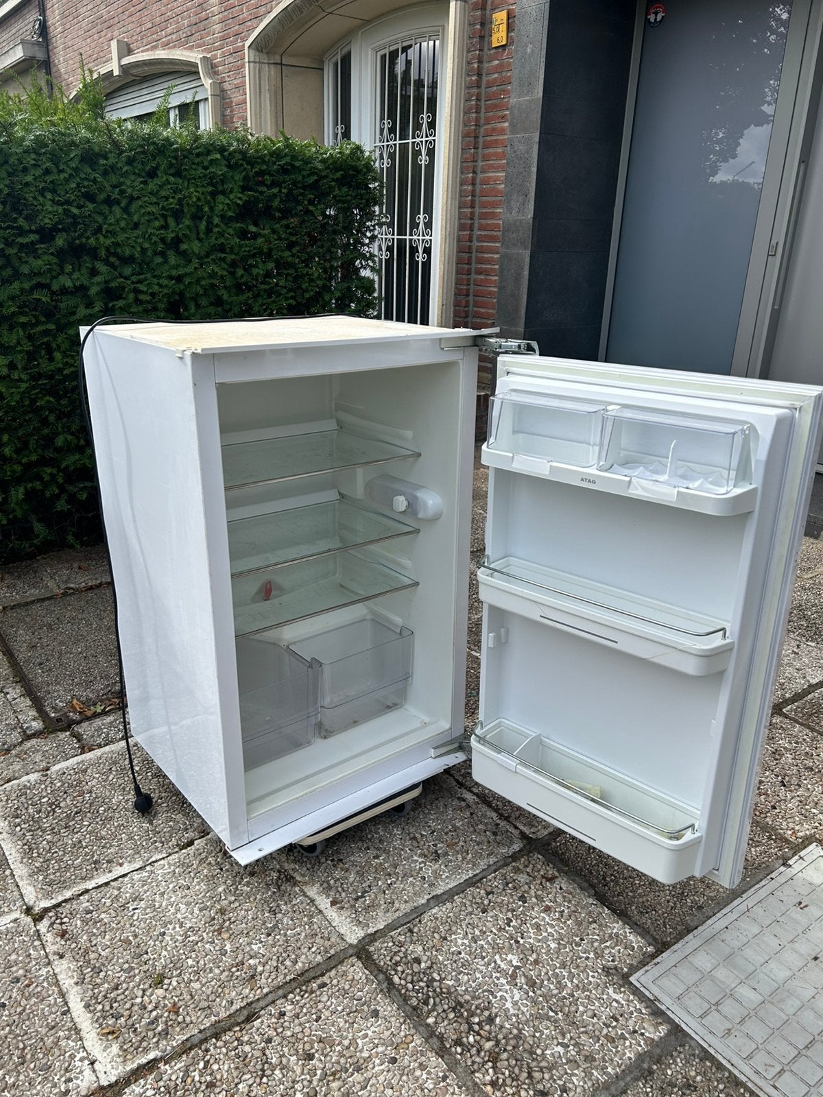 ATAG inbouwkoelkast 88 cm, Electroménager, 85 à 120 cm, Sans bac à congélation, Enlèvement, Utilisé