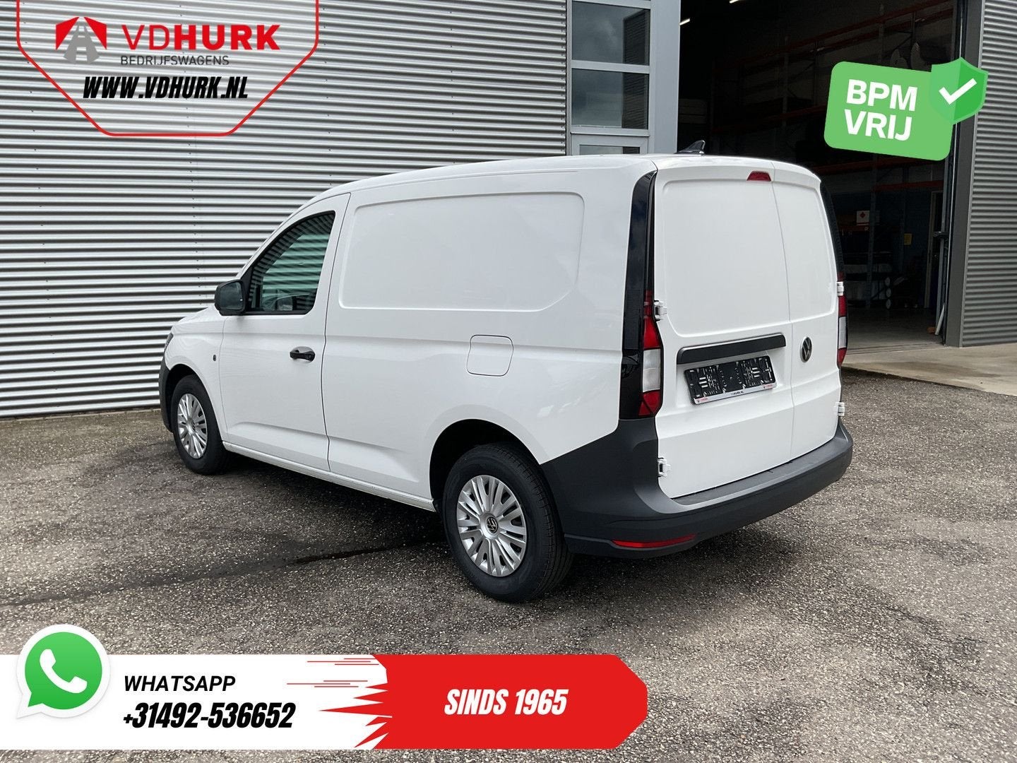 Volkswagen Caddy Cargo 2.0 TDI 100 pk Omvormer/ Sortimo/ Cru, Electronic Stability Program (ESP), Wit, Bedrijf, Onderhoudsboekje
