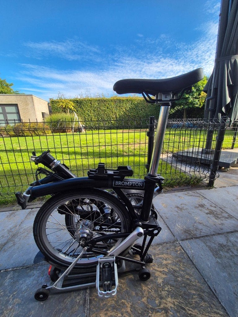 Brompton Zwart , 3 versnellingen, Vélos & Vélomoteurs, Vitesses, Brompton, Comme neuf, Enlèvement